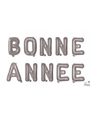 BALLON METALLIQUE BONNE ANNEE HAUTEUR...