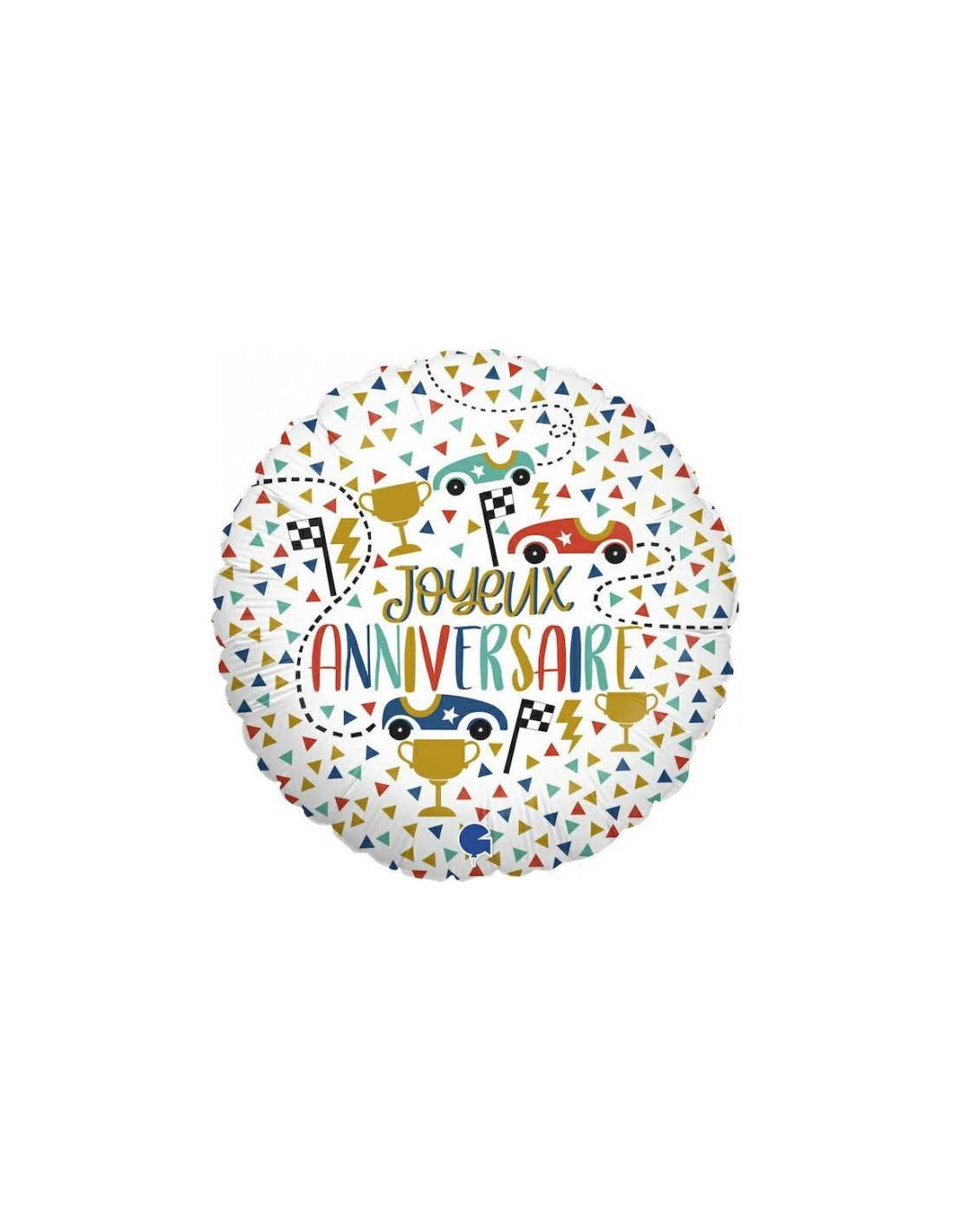 Ballon Métallique Hélium - Joyeux Anniversaire - Multicolore