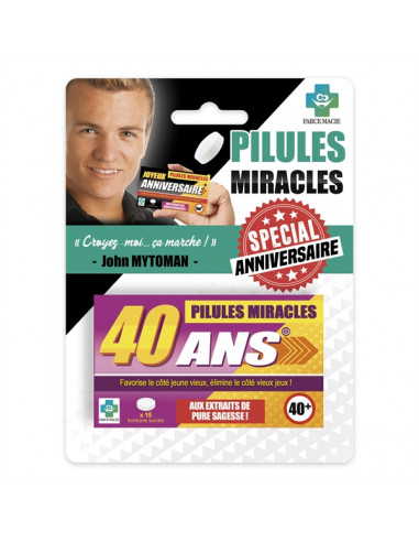 MEDICAMENTS PILULES MIRACLES 40 ANS