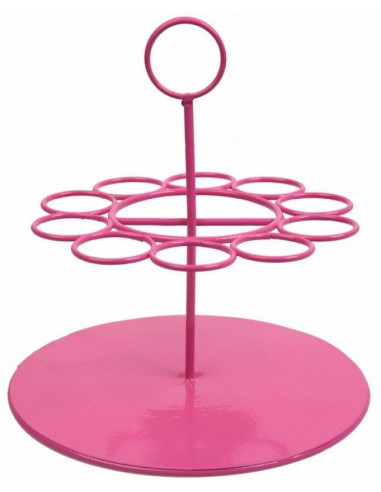 PORTANT EPROUVETTE ROND ROSE 