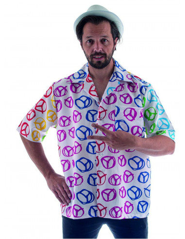 CHEMISE MOTIFS PEACE AND LOVE TAILLE...