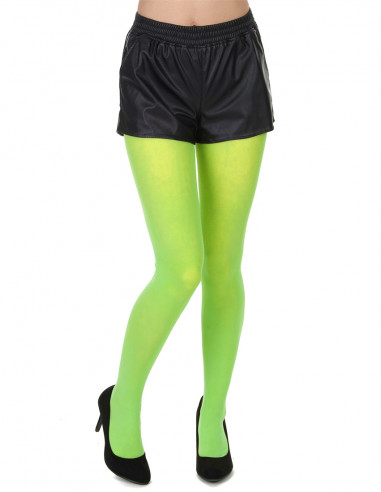 COLLANT ADULTE VERT FLUO TAILLE M/L