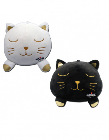 PELUCHE CHAT MIAOU OR 20 CM