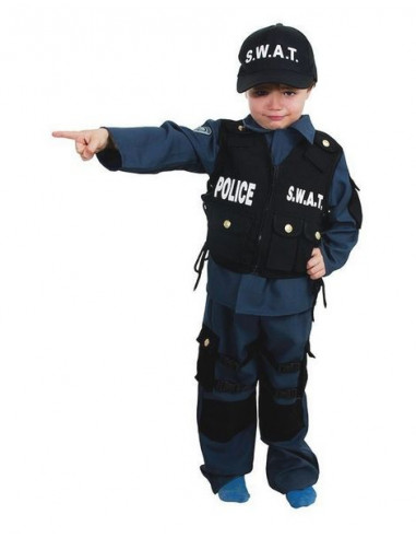 DEGUISEMENT POLICE SWAT TAILLE 128