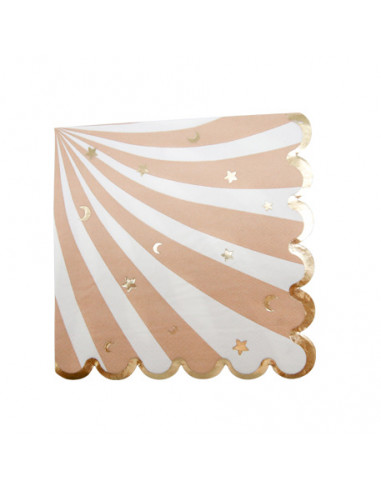 16 SERVIETTES BABY NUDE CAMLE, BLANC...