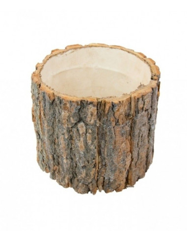 SUPPORT ROND BOIS ECORCE 13 X 11 CM 