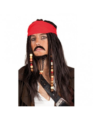 Moustache avec Bouc de Pirate - accessoires