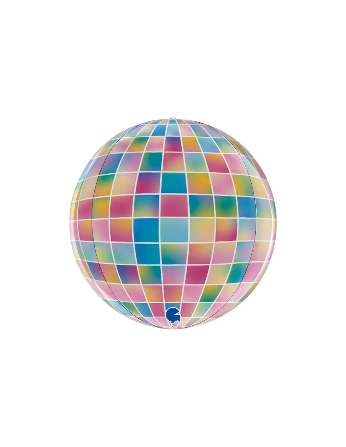 Ballon métallique - Boule disco - 40 cm - Argenté