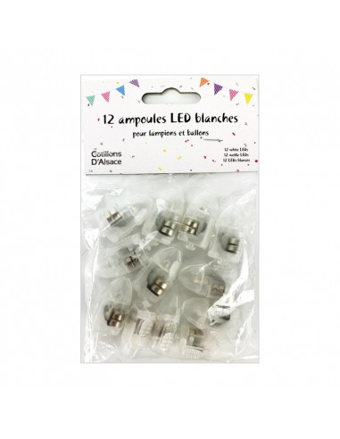 12 AMPOULES LED BLANCHES 