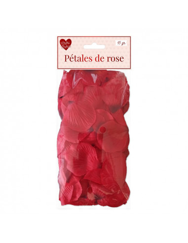 PETALES DE ROSE ROUGE EN TISSUS 15 G