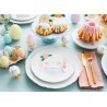 6 BOUGIES PASTEL OEUFS DE PAQUES 7 CM