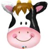 BALLON METALLIQUE TETE DE VACHE 81 CM