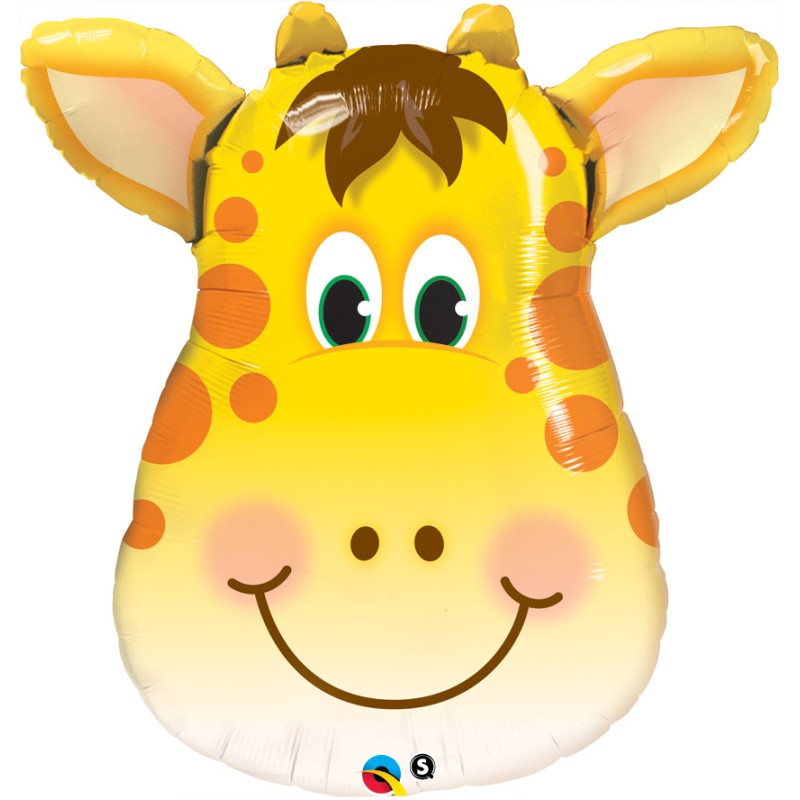 BALLON METALLIQUE TETE DE GIRAFE 81 CM BALLON METALLIQUE TETE DE GIRAFE 81 CM