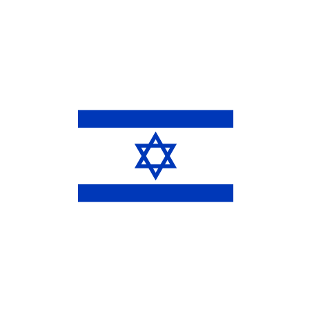 DRAPEAU ISRAEL EN TISSUS 90 X 150 CM