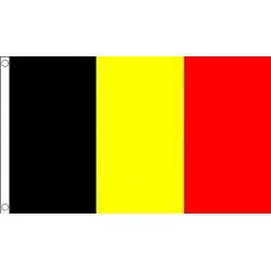 DRAPEAU BELGIQUE EN TISSUS 90 X 150 CM