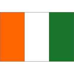 DRAPEAU TISSUS COTE D'IVOIRE 60 X 90 CM