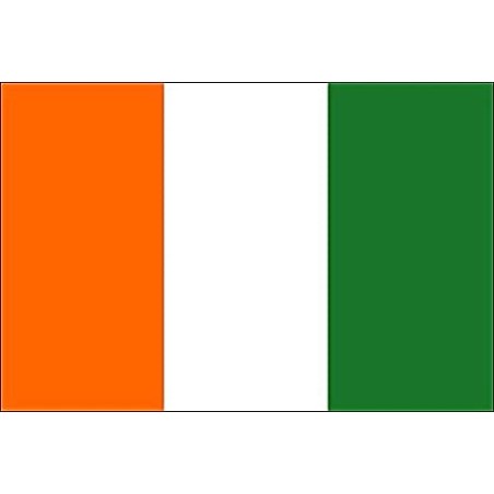 DRAPEAU TISSUS COTE D'IVOIRE 60 X 90 CM