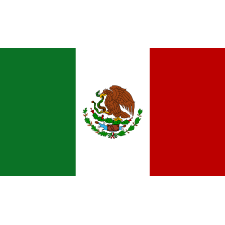 DRAPEAU MEXIQUE EN TISSUS 60 X 90 CM