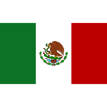DRAPEAU MEXIQUE EN TISSUS 60 X 90 CM
