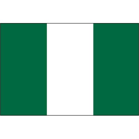 DRAPEAU NIGERIA EN TISSUS 60 X 90 CM