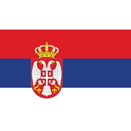 DRAPEAU SERBIE EN TISSUS 60 X 90 CM