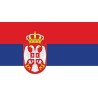 DRAPEAU SERBIE EN TISSUS 60 X 90 CM