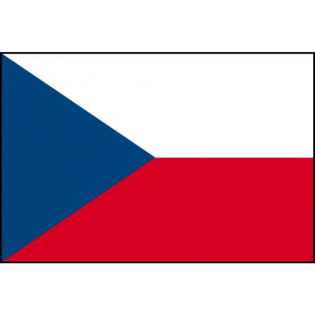 DRAPEAU TCHEQUIE EN TISSUS 60 X 90 CM