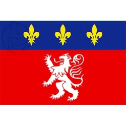 DRAPEAU LYONNAIS EN TISSUS 60 X 90 CM