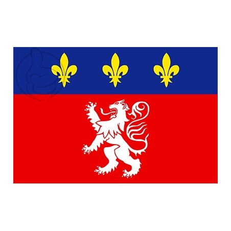 DRAPEAU LYONNAIS EN TISSUS 60 X 90 CM