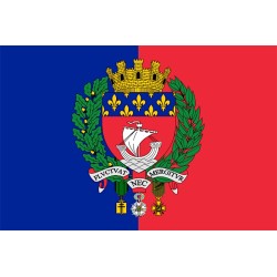 DRAPEAU PARIS EN TISSUS 60 X 90 CM
