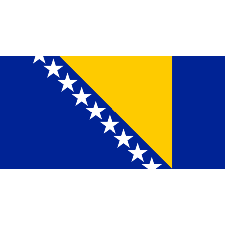 DRAPEAU BOSNIE EN TISSUS 90 X 150 CM 