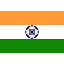 DRAPEAU INDE EN TISSUS 90 X 150 CM