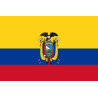 DRAPEAU EQUATEUR EN TISSUS 90 X 150 CM