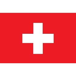 DRAPEAU SUISSE EN TISSUS 90 X 150 CM