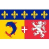DRAPEAU RHONE ALPES EN TISSUS  90 X 150 CM