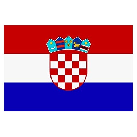 DRAPEAU CROATIE EN TISSUS 90 X 150 CM