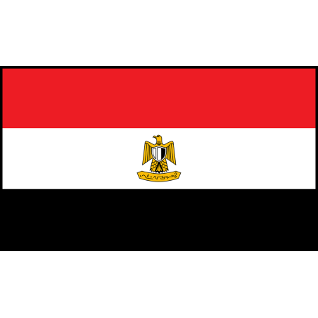 DRAPEAU EGYPTE EN TISSUS 90 X 150 CM