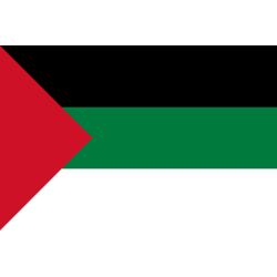 DRAPEAU PALESTINE EN TISSUS 90 X 150 CM