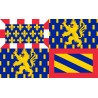 DRAPEAU EN TISSUS BOURGOGNE FRANCHE COMTE 90 X 150 CM