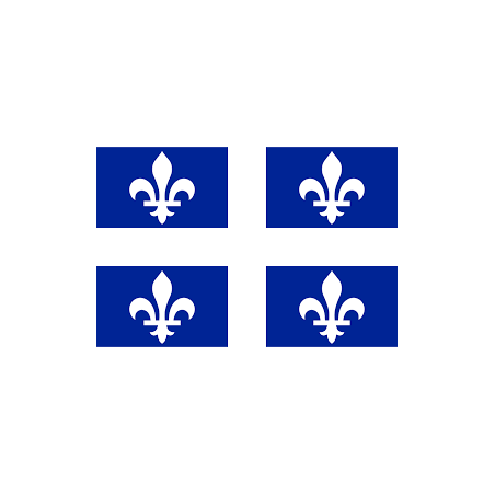 DRAPEAU QUEBEC EN TISSUS 90 X 150 CM