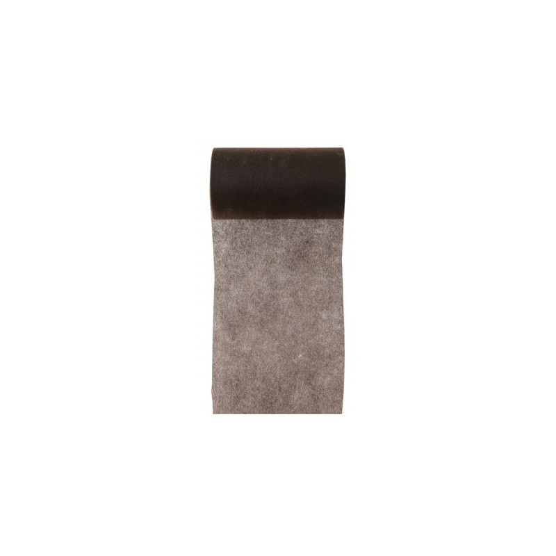 RUBAN DECO NON TISSE CHOCOLAT 10 CM X 10 M 
