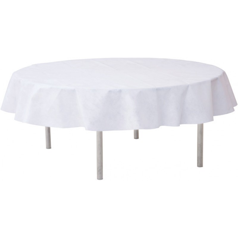 NAPPE RONDE NON TISSEE OPAQUE BLANC 2,40 M NAPPE RONDE NON TISSEE OPAQUE BLANC 2,40 M