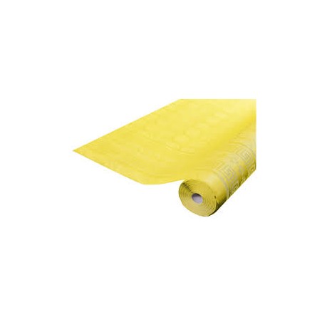 NAPPE DAMASSEE JAUNE  120 X 6M