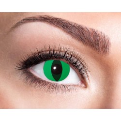 LENTILLES YEUX DE CHAT VERT 1 AN