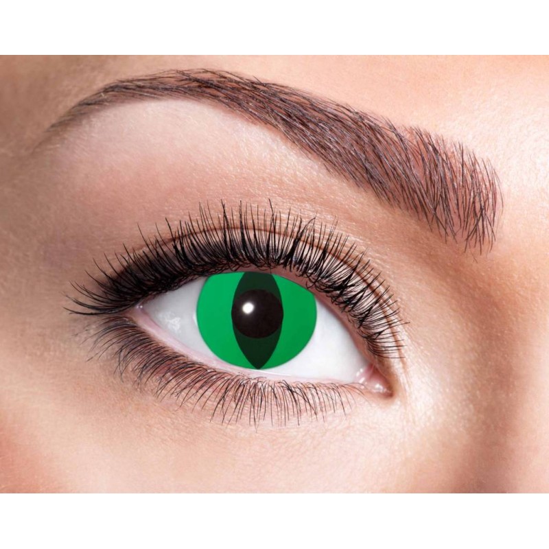 LENTILLES YEUX DE CHAT VERT 1 AN LENTILLES YEUX DE CHAT VERT 1 AN