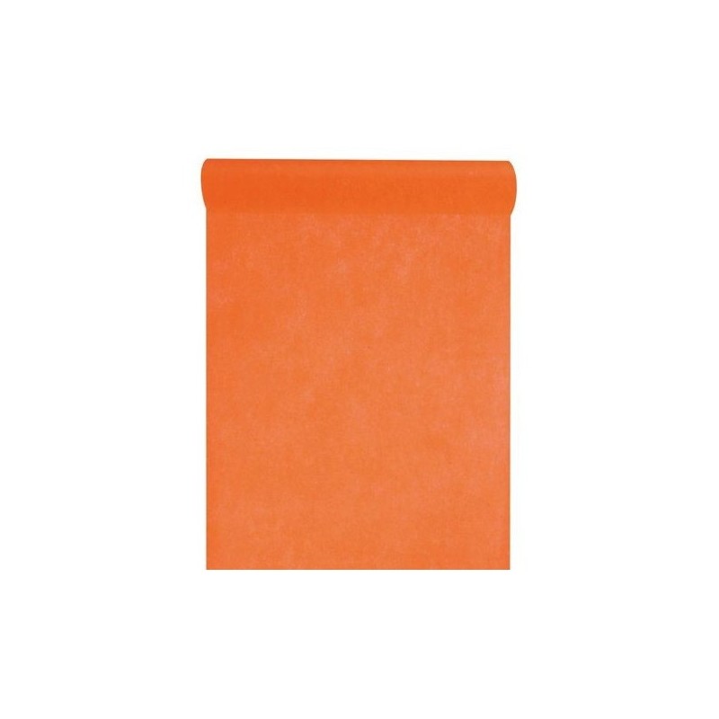 CHEMIN DE TABLE INTISSE 30 CM X 10 M ORANGE CHEMIN DE TABLE INTISSE 30 CM X 10 M ORANGE