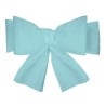 6 NOEUDS  DE CHAISE BLEU PASTEL 19 CM X 3 M