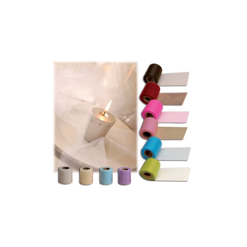 ROULEAU DE TULLE BORDEAU 8 CM X 20 M ROULEAU DE TULLE BORDEAU 8 CM X 20 M
