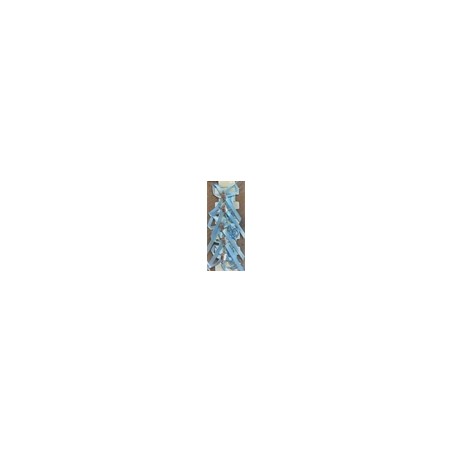 ATTACHE BLEUE BAVOIR ARGENT