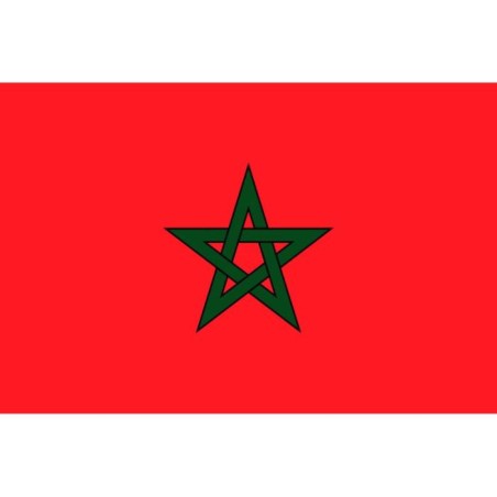 DRAPEAU DU MAROC EN TISSUS 90 X 150 CM